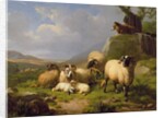 Sheep in a Landscape, 1863 by Eugene Joseph Verboeckhoven