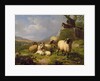 Sheep in a Landscape, 1863 by Eugene Joseph Verboeckhoven