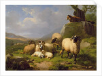 Sheep in a Landscape, 1863 by Eugene Joseph Verboeckhoven