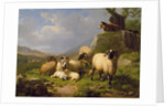 Sheep in a Landscape, 1863 by Eugene Joseph Verboeckhoven