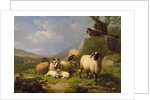 Sheep in a Landscape, 1863 by Eugene Joseph Verboeckhoven