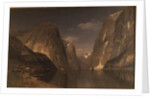 Up the Sogne Fjord, near Gudangen, 1876 by Adelsteen Normann