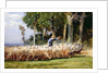 A Shepherd with a Flock of Sheep by Charles Emile Jacques