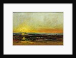 Sunset on the Sea Coast by Charles Francois Daubigny