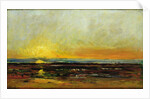Sunset on the Sea Coast by Charles Francois Daubigny