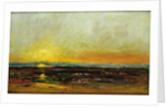 Sunset on the Sea Coast by Charles Francois Daubigny