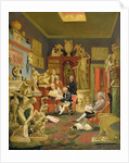 Charles Townley and his Friends in the Townley Gallery, 33 Park Street, Westminster, 1781-83 by Johann Zoffany