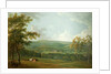 A Distant View of Towneley Hall, c.1777 by George the Elder Barret