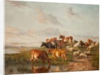 The Watering Place, 1887 by Thomas Sidney Cooper