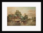 A River Scene by Thomas Grimshaw
