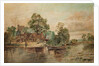 A River Scene by Thomas Grimshaw