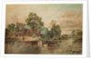 A River Scene by Thomas Grimshaw