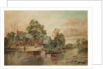 A River Scene by Thomas Grimshaw