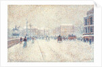 Le Pont-Neuf sous la neige by Albert Dubois-Pillet