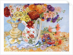 Chrysanthemums in a Chinese Jug, 2012 by Joan Thewsey