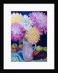 Autumn; Giant Dahlias and Fruit 2012 by Joan Thewsey
