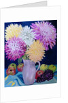 Autumn; Giant Dahlias and Fruit 2012 by Joan Thewsey