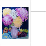 Autumn; Giant Dahlias and Fruit 2012 by Joan Thewsey