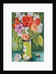 Carnations and Alstroemeria in an Art Nouveau Vase, 2011 by Joan Thewsey