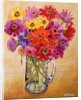 Zinnias, 2010 by Joan Thewsey