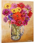 Zinnias, 2010 by Joan Thewsey