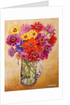 Zinnias, 2010 by Joan Thewsey