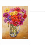 Zinnias, 2010 by Joan Thewsey