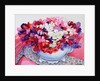 Sweet Peas in a Victorian Pot with Textiles, 2012 by Joan Thewsey