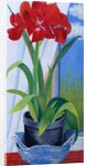 Amaryllis in a Blue Bowl, 2011 by Joan Thewsey