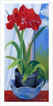 Amaryllis in a Blue Bowl, 2011 by Joan Thewsey