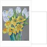 Daffodils and White Tulips, 2000 by Joan Thewsey