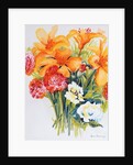 Orange Lilies,Gardenias and Carnations 2006 by Joan Thewsey