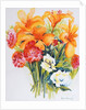 Orange Lilies,Gardenias and Carnations 2006 by Joan Thewsey