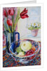 Tulips in a Jug,with a Glass Bowl, 2003 by Joan Thewsey