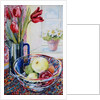 Tulips in a Jug,with a Glass Bowl, 2003 by Joan Thewsey