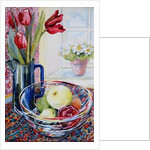 Tulips in a Jug,with a Glass Bowl, 2003 by Joan Thewsey