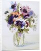 Anemones in a Glass Jug, 2000 by Joan Thewsey
