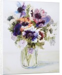 Anemones in a Glass Jug, 2000 by Joan Thewsey