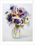 Anemones in a Glass Jug, 2000 by Joan Thewsey