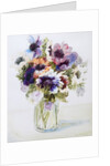 Anemones in a Glass Jug, 2000 by Joan Thewsey