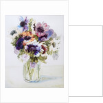 Anemones in a Glass Jug, 2000 by Joan Thewsey