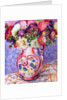 Asters in a Pink Floral Victorian Jug, 2002 by Joan Thewsey