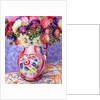 Asters in a Pink Floral Victorian Jug, 2002 by Joan Thewsey