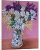 Chrysanthemums in a Japanese Jug, 2005 by Joan Thewsey