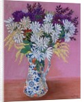 Chrysanthemums in a Japanese Jug, 2005 by Joan Thewsey