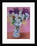 Chrysanthemums in a Japanese Jug, 2005 by Joan Thewsey