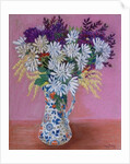 Chrysanthemums in a Japanese Jug, 2005 by Joan Thewsey