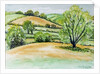 Suffolk Landscape, view from Dalham Church, 2011 by Joan Thewsey