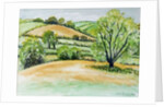 Suffolk Landscape, view from Dalham Church, 2011 by Joan Thewsey