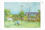 Cottage Garden with Wheelbarrow, 2011 by Joan Thewsey